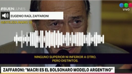 Zaffaroni: "Macri es el Bolsonaro argentino"