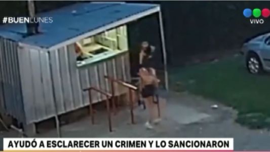 Ayudó a esclarecer un crimen y lo sancionaron