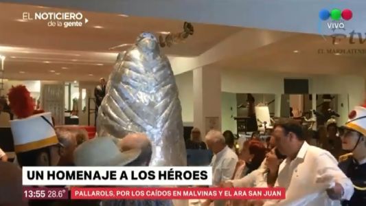 Pallarols homenajea a los caídos en malvinas y a los 44 tripulantes del ARA San Juan