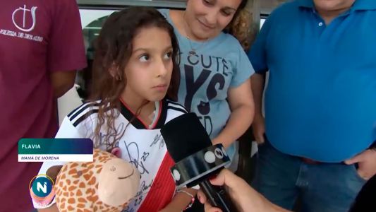 Le dieron el alta a Morena, la nena acuchillada durante un robo