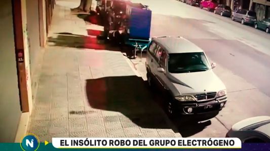 Se robaron el equipo electrógeno de un supermercado en Villa del Parque