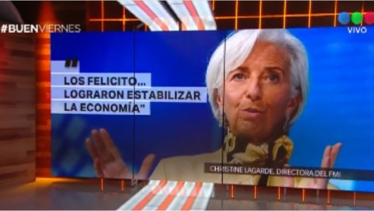 Christine Lagarde: "Los felicito... Lograron estabilizar la economía"