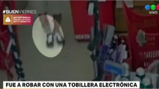 Robó un supermercado con una tobillera electrónica