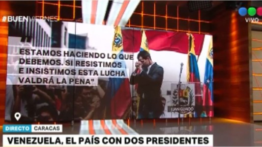 Telefe Noticias en Caracas: ¿Dónde está Juan Guaidó?