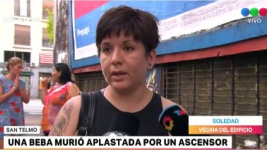 Tragedia del ascensor: "Funcionaba mal y lo trababan con un palo"