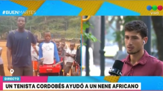 El tenista argentino solidario que envió un regalo especial a Congo