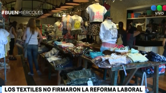 Los textiles no firmaron la reforma laboral