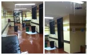 Video: el hospital de Pergamino, inundado por las lluvias