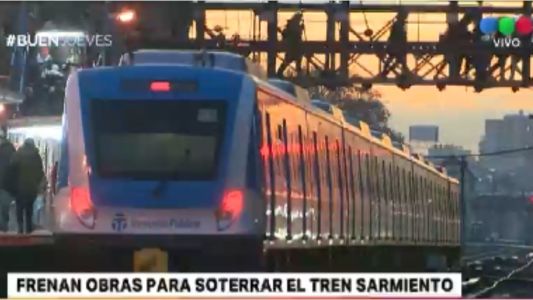 Frenan obras para soterrar el tren Sarmiento