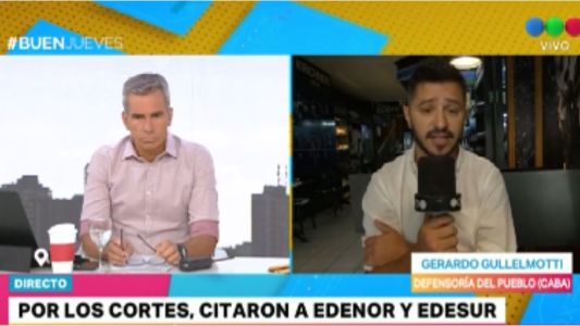 Por los cortes, citaron a Edenor y Edesur