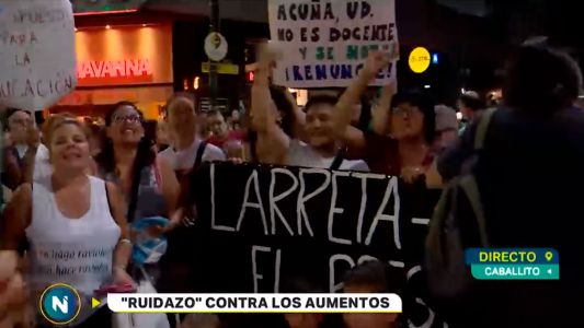 Sexto ruidazo contra los aumentos de tarifas