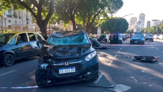 El joven que provocó el choque múltiple en Palermo estaba drogado: dos muertos