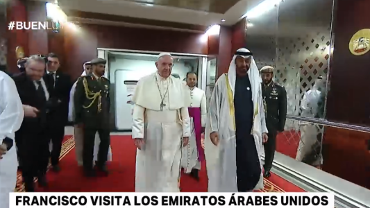 El papa Francisco visita los Emiratos Árabes Unidos