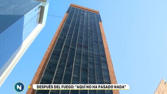 Hotel Las Naciones, después del incendio "acá no ha pasado nada"
