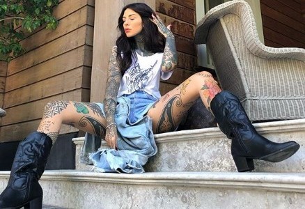 La foto de Cande Tinelli son su cola tatuada en primer plano que arrasa en Instagram