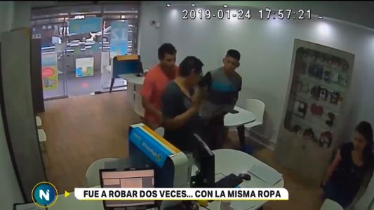 Un ladrón robó dos veces en diez días el mismo negocio en Flores
