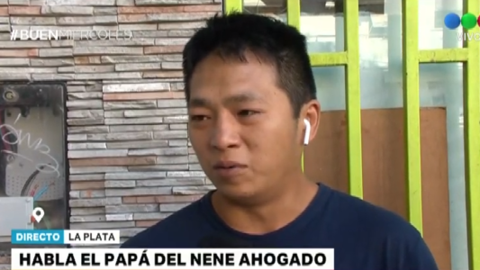 Habló el papá del nene ahogado en la colonia: "Cuando me llamaron pensé que estaba lastimado"