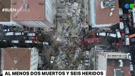 Impactantes imágenes: se derrumbó un edificio en Turquía