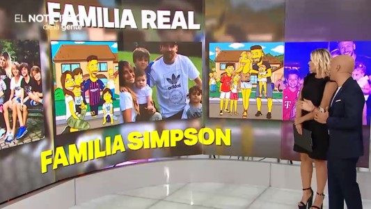 Evangelina Anderson mostró la versión "Simpsons" de los Demichelis