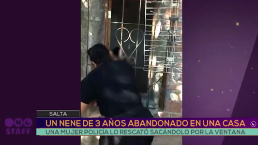 Video: así rescataron a un nene abandonado en una casa en Salta