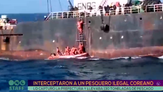 Interceptaron un pesquero ilegal coreano
