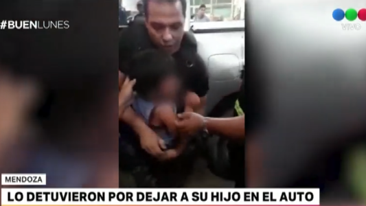 Video: detuvieron a un hombre que dejó a su hijo de 3 años encerrado en una camioneta en Mendoza