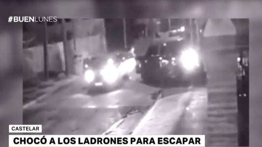 Castelar: chocó a los ladrones para escapar