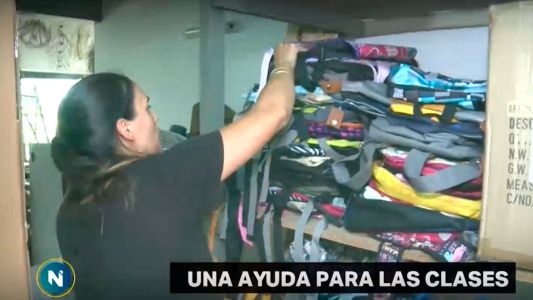 El "Proyecto Mochila" permite que muchos chicos comiencen las clases con útiles nuevos
