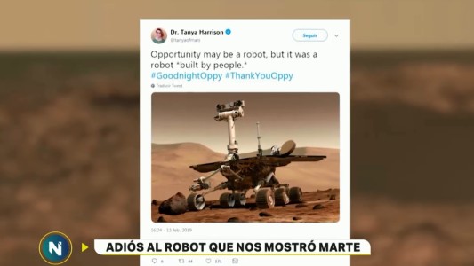 Declararon la muerte en Marte del robot Opportunity