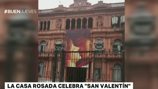 La Casa Rosada celebra San Valentín