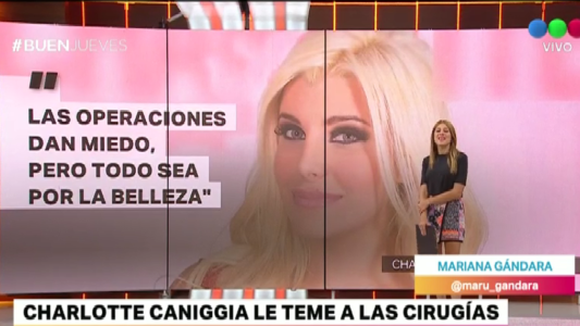 La confesión de Charlotte Caniggia sobre las cirugías