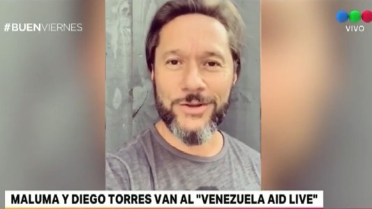Diego Torres, el único argentino del megaconcierto "Venezuela Aid Live"