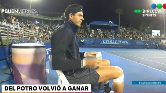 Del Potro volvió a ganar: pasó a cuartos de final en Delray Beach