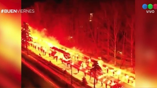 Pasillo de fuego para acompañar al Zenit de San Petersburgo