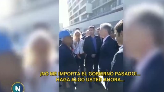 "No estoy suspendido": habló el obrero que le hizo el reclamo a Macri