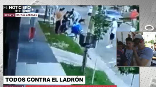 "Queríamos frenar a los que le pegaban al ladrón pero la gente está muy cansada"