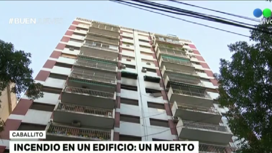 Incendio en un edificio de Caballito: un muerto y un herido grave