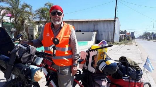 Perdió a su esposa e hijas en un accidente, dejó todo para recorrer el país en bici y murió atropellado