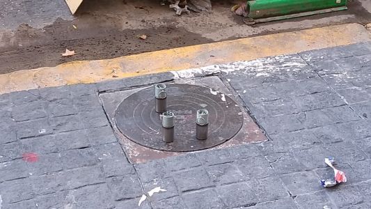 Hallaron seis granadas de mano en un contenedor de basura en Flores