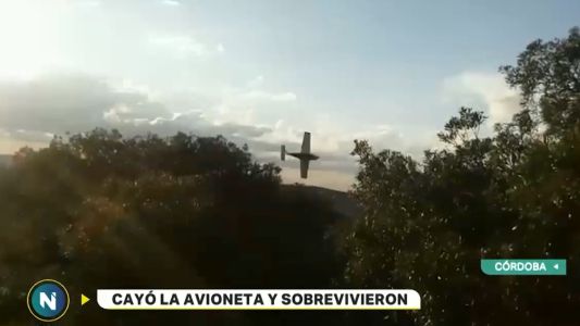 Se estrelló una avioneta en Córdoba: hay dos mujeres graves