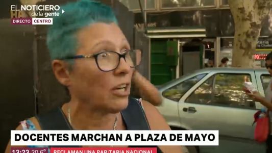 Marcha y paro docente: "A este gobierno lo único que le interesa es cerrar escuelas"