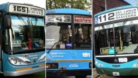 Las líneas de colectivo 112, 165 y 243 brindan un servicio reducido