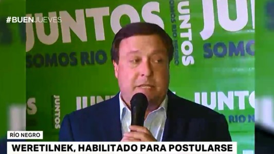 Weretilneck podrá ir por su reelección como gobernador de Río Negro