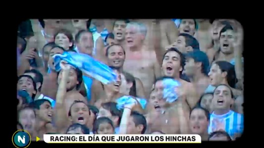 Racing: el día que jugaron los hinchas