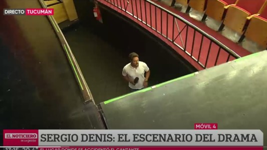El lugar donde se accidentó Sergio Denis