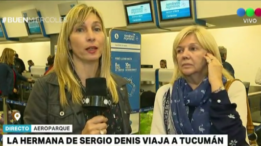 La hermana de Sergio Denis: "Anoche hizo un leve gesto, como que está escuchando"