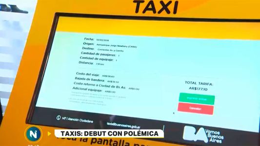 A partir del miércoles solo se pagará tarifa prefijada en taxis de Aeroparque