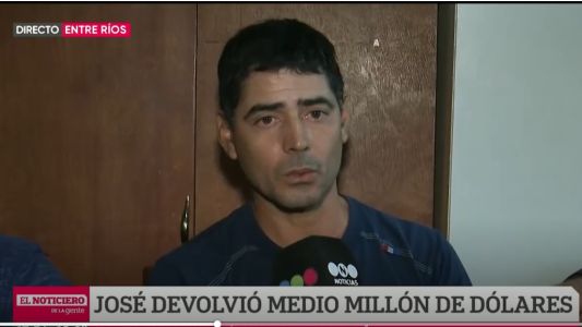 "Tengo la conciencia tranquila": devolvió dinero, rechazó la recompensa y pidió trabajo
