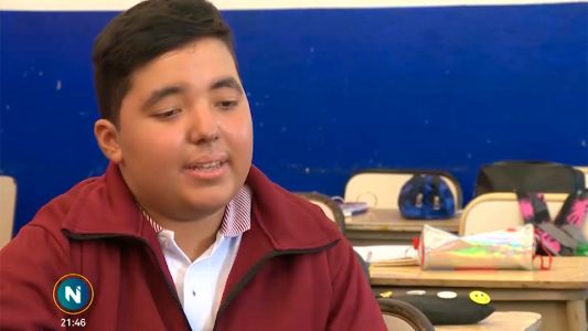 La conmovedora vuelta al colegio de Gonzalo