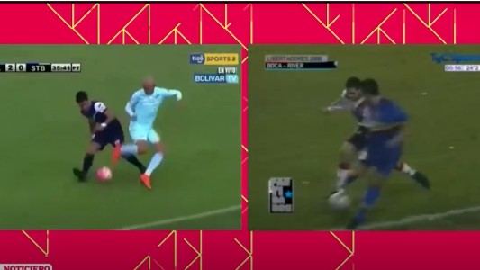 Dos caños calcados de dos Riquelme